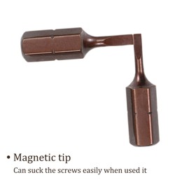 Kozelo Slotted Bit Set - [SL2-SL6] 1/4" Hex Shank Magnetic Flat Head Screw Driver Batch Head for Socket Screwdriver Handle Use, 1 Inch Length