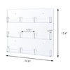 WILLOWDALE Acrylic Name Badge Holder Wall Mount, Clear Business Card