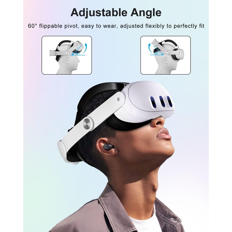 Aolukytech Head Strap for Meta Quest 3/Quest 3S-Lightweight and Comfortable