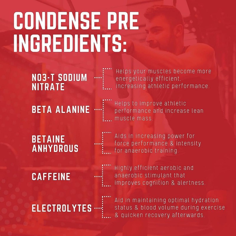 Purus Labs CONDENSE PreWorkout Powder, 40 Servings (Tropical Island Punch)