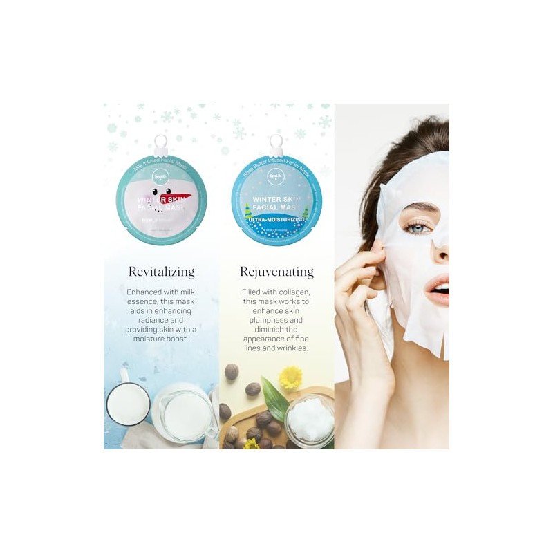 Spalife Máscara facial para piel de invierno, 12 unidades con