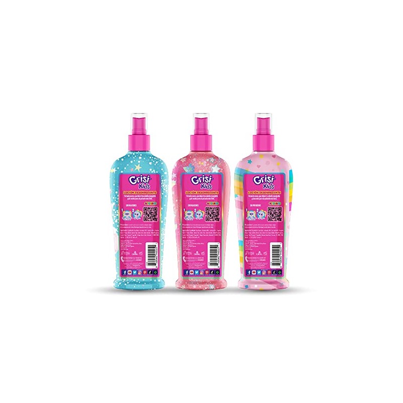 Grisi Kids, Loción Desenredante Neonatos, 250 ml, Aroma a Bombón,