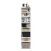 Furinno Jaya Space Saving Multimedia Storage Tower, White