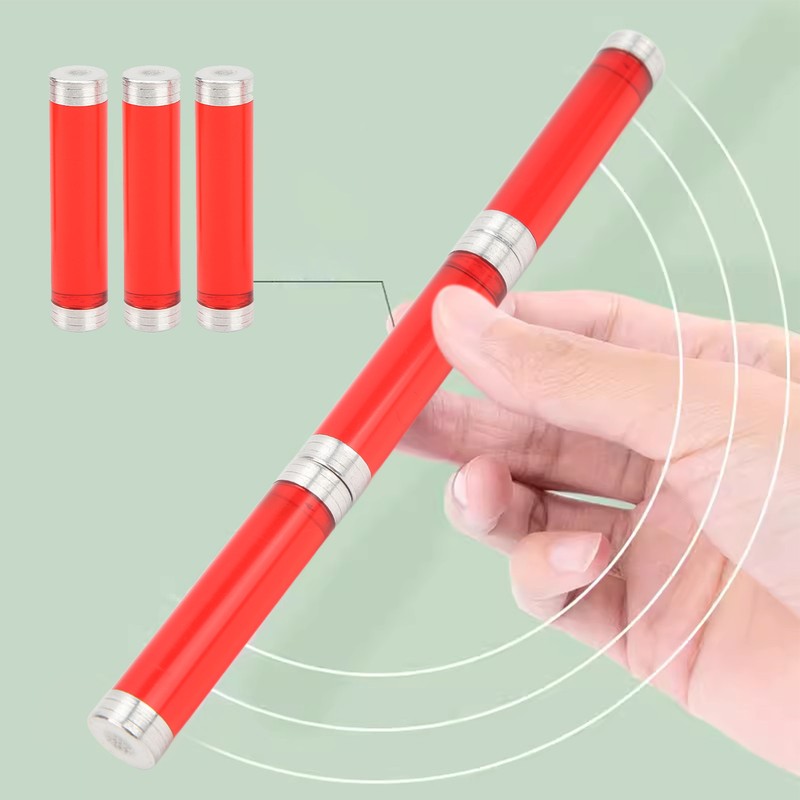 Novelty Spin Pen 3 Sections Acrylic Magnet Fidget Rolling Finger