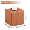 MEIBOOCH Square Tissue Box Cover with Magnetic Closure, Luxury PU