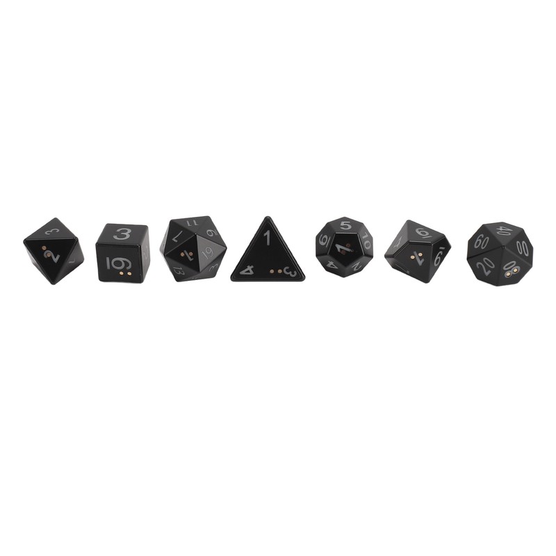7PCS Light Up Dice ABS Rechargeable LED Electronic Polyhedral Dice