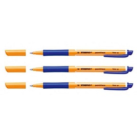 STABILO 'pointVisco' ROLLERBALL PENS 0.5mm - BLUE (1099/41) PACK OF 3