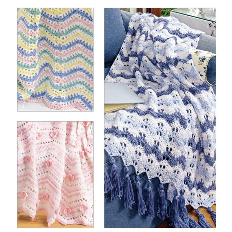 Leisure Arts Learn to Crochet Ripple Afghans Book
