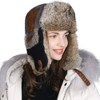Siggi Cool Rabbit Fur Thermal Hat, Skiing, Bicycle, School, Walks,