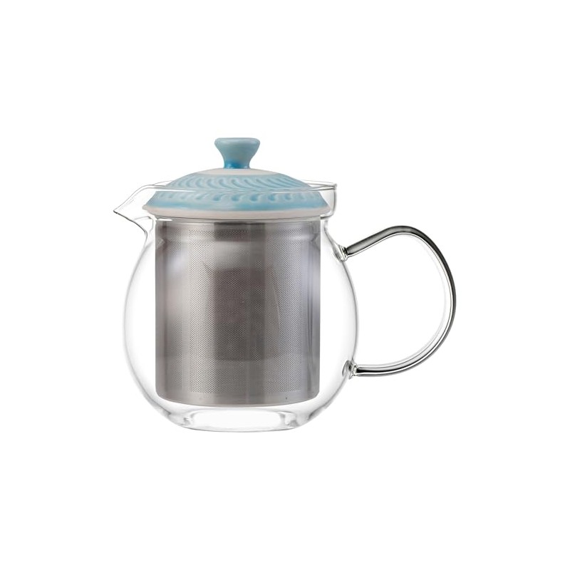 Hasamiyaki 25511 Rosemary Glass Pot Tea Pot (Super Stainless Steel