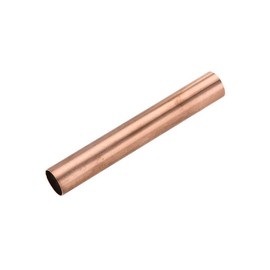 sourcing map Copper Round Pipe, 15 mm OD 0.5 mm Wall Thickness 100 mm Length Straight Pipe Pipe