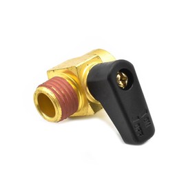 Interstate Pneumatics VP40B Assembly 1/4" MPT Ball Drain Valve - Brass