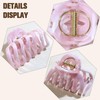 MOTIBACK 4PC Large Hair Claw Clips for Thick Hair -
