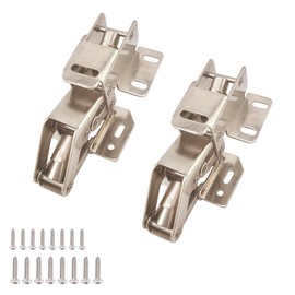 Qrity Cupboard Hinges - 2 Pack, 90 Degree Flap Hinges, Up Flap Hinges for Cabinet, RV, Van, Motorhome & Caravan