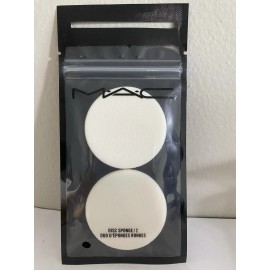 Disco MAC Esponja Dúo, Esponja de Maquillaje, 1 Bolsa 2 Piezas, 100% Auténtico, Envío Gratis