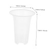 BESPORTBLE 4pcs Transparent Slotted Orchid Pots Breathable and Flower Containers