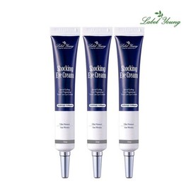 Labelyoung 쇼킹아이크림 20ml 3개 주름개선 기능성 아이세럼 눈밑+눈가주름 탄력케어 Shocking Eye Cream 20ml 3pcs Wrinkle Improvement Functional Eye Serum for Under Eyes + Eye Wrinkle Firming Care