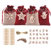 Advent Calendar Bags, 24 Advent Calendar Hanging Bags, Christmas Gift