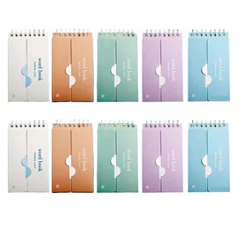 10 Books, Word Cards, Word Notebooks, Memory Cards, Double Flap Type, Eye Care, Pulp, English Words, Mathematics, Formal, Memory Keeping, Exam Countermeasure, Pocket Size, Portable, Convenient, Study