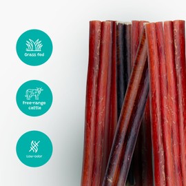 Pawsome Ranch 6-7" (1 lb - 454g) Bully Sticks for Dogs - Natural Single Ingredient Dog Treats for Small, Medium & Large Dogs - Long-Lasting Dog Chews - Promotes Dental Health - Premium Bully Sticks