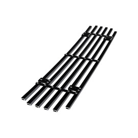 APS Compatible with GMC Sierra 2500HD 3500HD 2011-2014 Lower Bumper Stainless Steel Black 8x6 Horizontal Billet Front Grill Grille Insert G66835J