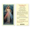 Holy Lines Laminated Divine Mercy Chaplet Prayer Card with Our