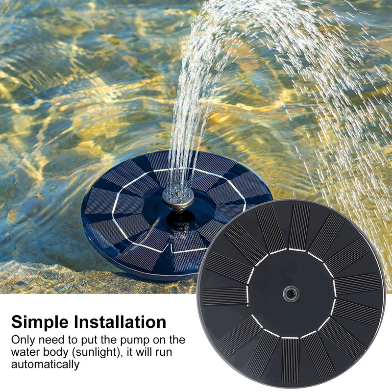 Solar Fountain Pump Floating Solar Powered Fountain Pump for Pool