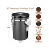 Veken Coffee Canister, Airtight Stainless Steel Kitchen Food Storage Container