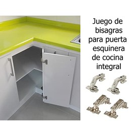 Juego De Bisagras Para Puerta Esquinera De Cocina Cerrajes