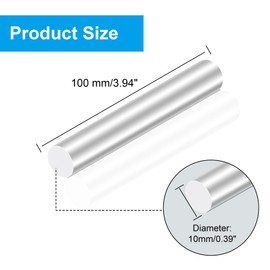 iMeistek Aluminium Round Rods,10mm Diameter,100mm Length Round Solid Aluminium Rods for RC Cars model,Industrial Machinery,DIY Handicrafts(3PCS)