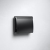 KEUCO Plan Black Selection Metal Toilet Roll Holder Matte Powder