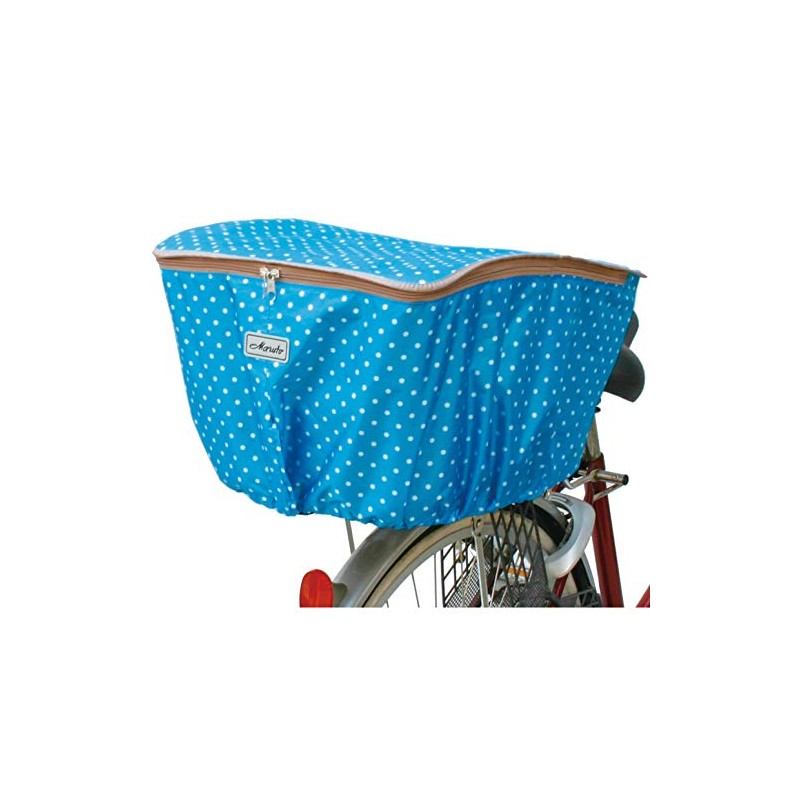 MARUTO D-4RMT Bicycle Basket Cover, Rear Basket Cover, Polka Dot