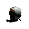 CellDesigns Leather Peak Visor for 3 Snap Open Face Helmet