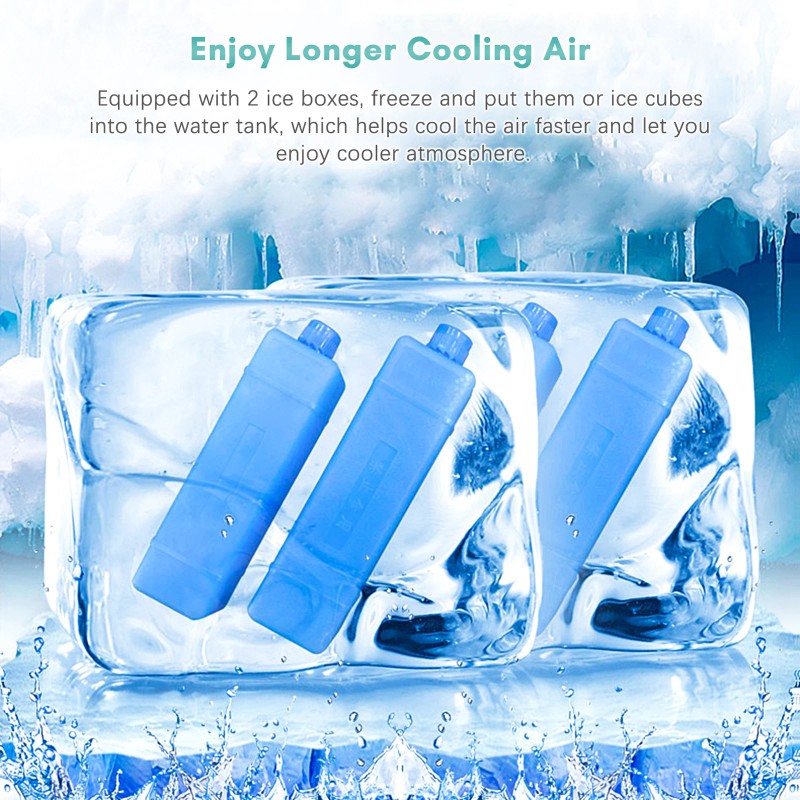 Portable Air Conditioner Cooling Fan Evaporative Cooler 3 Speeds Ajustable