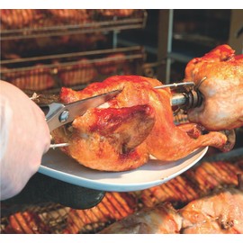 HENDI Poultry Scissors, Kitchen Scissors, Wild Scissors, Soft Grip for Cutting Chicken, Poultry, Wild Bone Meat, Dishwasher Safe, 240 mm, Stainless Steel/Polypropylene