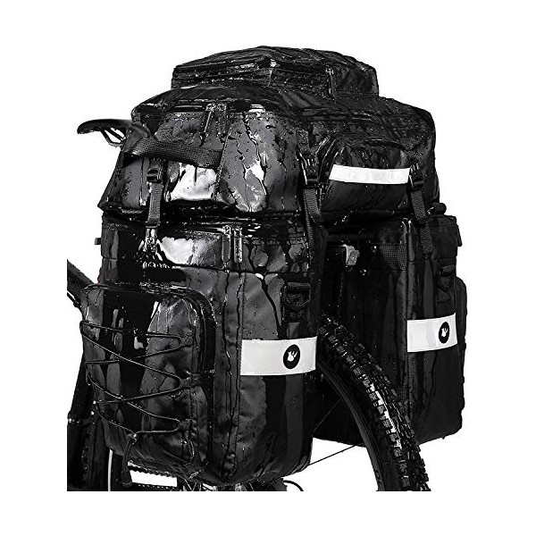 Huntvp Bike Pannier Bag Bicycle Rear Rack Bag Waterproof -