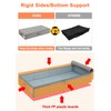 punemi Low Profile Under Bed Storage, 5 inches High Underbed