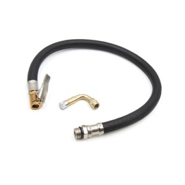 TUCKBOLD 13mm Thread Dia Car Tire Inflator Hose with Gold Tone 90 Degree Valve Extension Automotive Parts