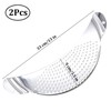 Pasta Strainer, Pack of 2 Pasta Strainers, Stainless Steel Draining