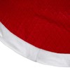 Northlight 72" Red and White Quilted Christmas Tree Skirt with