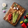 James.F Wood Cutting Board for Kitchen with Side Handles,End Grain