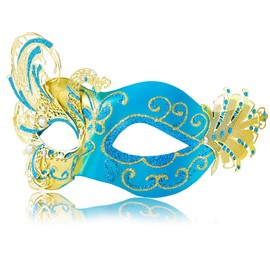 MYSEUNI 2025 Carnival Mask for Women - Swan Masquerade Venetian Mask - Carnival Mask for Women Butterfly Costume Party