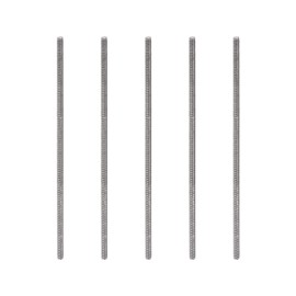 Rebower Full Thread Bolt, Full Thread Bolt, 304 Stainless Steel, Right Thread, For Clamps and U-Bolts, M3 x 100mm, Male Thread, Silver, Pack of 5