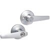 Kwikset Delta Lever Keyed with Pin and Tumbler, Satin Chrome