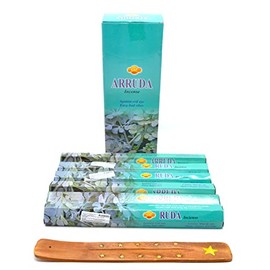 Rue Plant Route Graveolens Incense Sticks Joss 120 Incense Sticks for Homemade Fragrances Joss Sticks with Ashtray