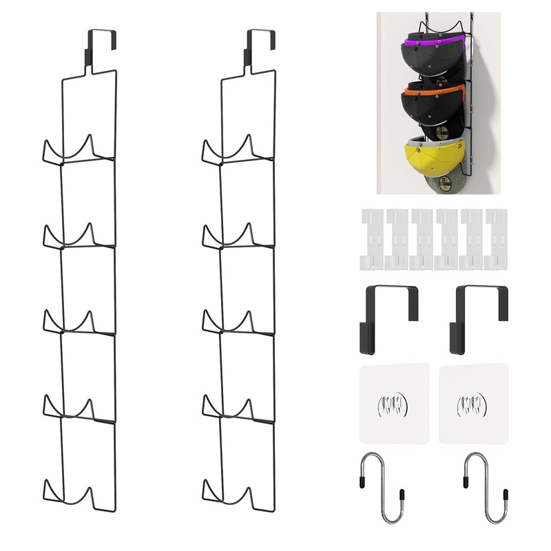 LINFIDITE 10 Pack Hat Rack Hanger Holder Organizer Flexible Multi
