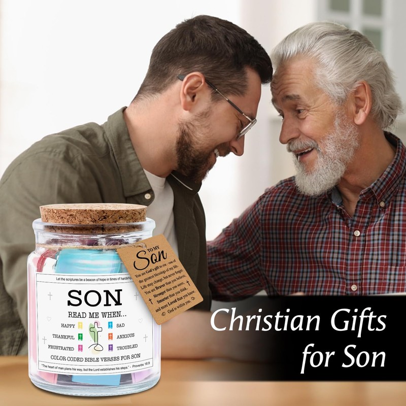 NewEleven Christian Gifts For Son - Birthday Gift, Meaningful Present,