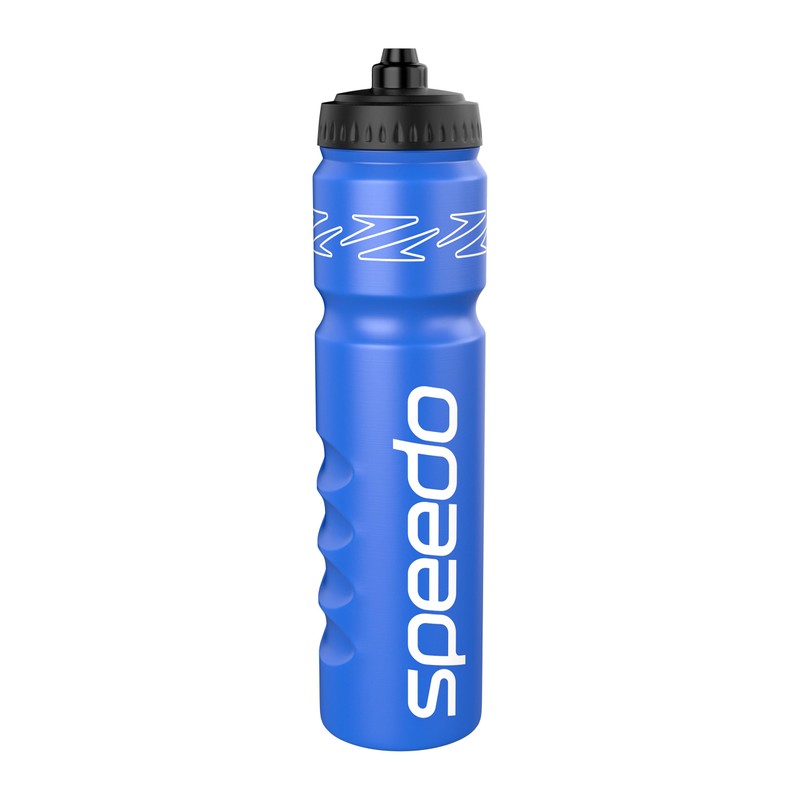 Speedo 1 Litre Water Bottle | Ergonomic Design, Bondi Blue/White,