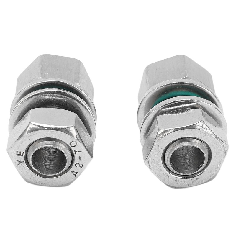 2Pcs Cable Connectors Waterproof Stainless Steel Cord Head Adapters for