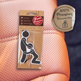 Fresh Fresheners Funny Adult Car Air Freshener 3 Pack Scented with Essential Oils